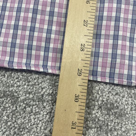 Untuckit Dress Shirt Mens Extra Large Wrinkle Free Plaid Cotton Button Up - Picture 11 of 13